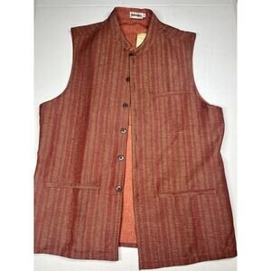 Fabindia Mens NWT Cotton Nehru Mens Vest Size XL
